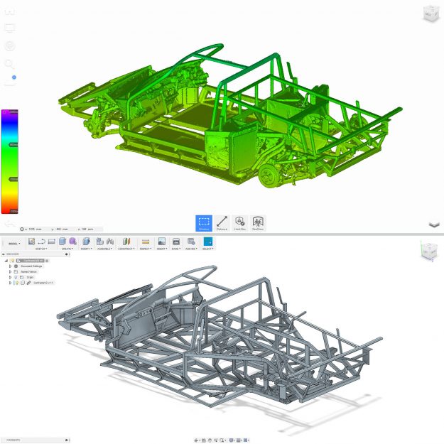 Scan-CAD-Car-Frame-Modelling