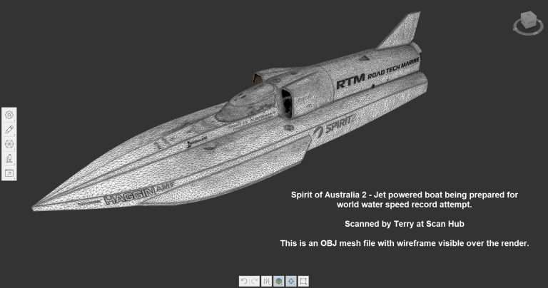 Spirit of Australia 2 World Water Speed Record Contender